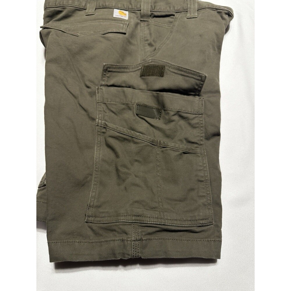 Carhartt Relaxed Fit Cargo Shorts 10" Inseam Green Men’s 34 Workwear 103542 217 - Picture 3 of 12
